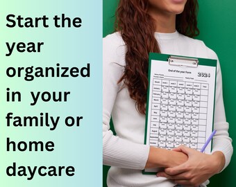 Childcare Yearly Payment Record 2024,2025 and 2026