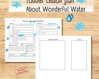 Complete  lesson Plan about Water