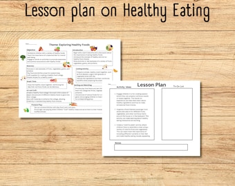 Healthy eating Lesson plan for ages 2-5