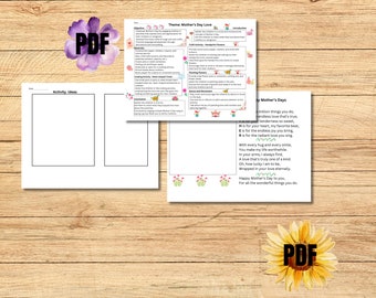 Mother's Day complete lesson plan and poem