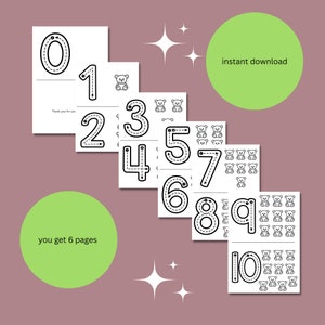 Zählbären druckbare Zentren, Morgenarbeit, kleine Gruppe, Kindergarten, Vorschul-Mathe-Aktivität, Vorschul-Mathe-Arbeitsblatt, Bären zählen