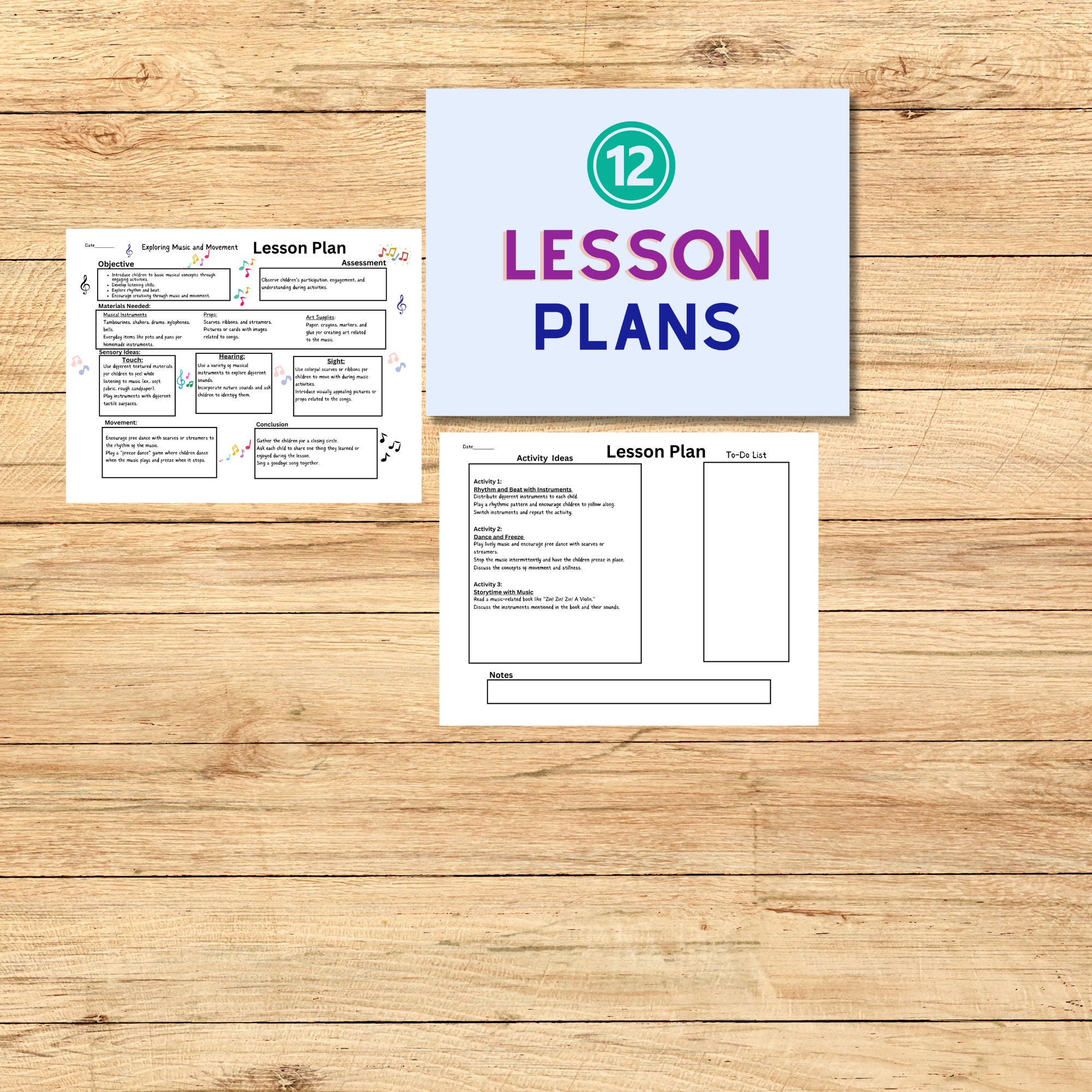 Lesson Complate Complete 12 Lesson Plan for Ages 2-5 - Etsy