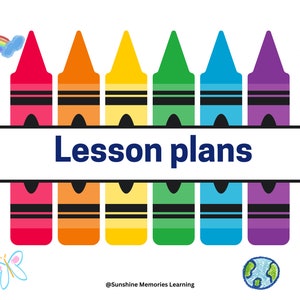 Planner di lezioni personalizzabile - Planner di lezioni di inglese e spagnolo per neonati, bambini piccoli e bambini in età prescolare