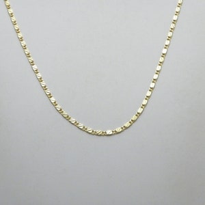 Vintage 9ct Heavy Gold Byzantine Curb Necklace 22 Inch c1970 Quality Chain