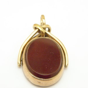 Antique 9ct Gold Massive Spinner Fob Pendant c1850 Very Heavy 21g