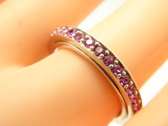 Custom Sterling Silver Ruby Spinner Fidget Ring B… - image 1