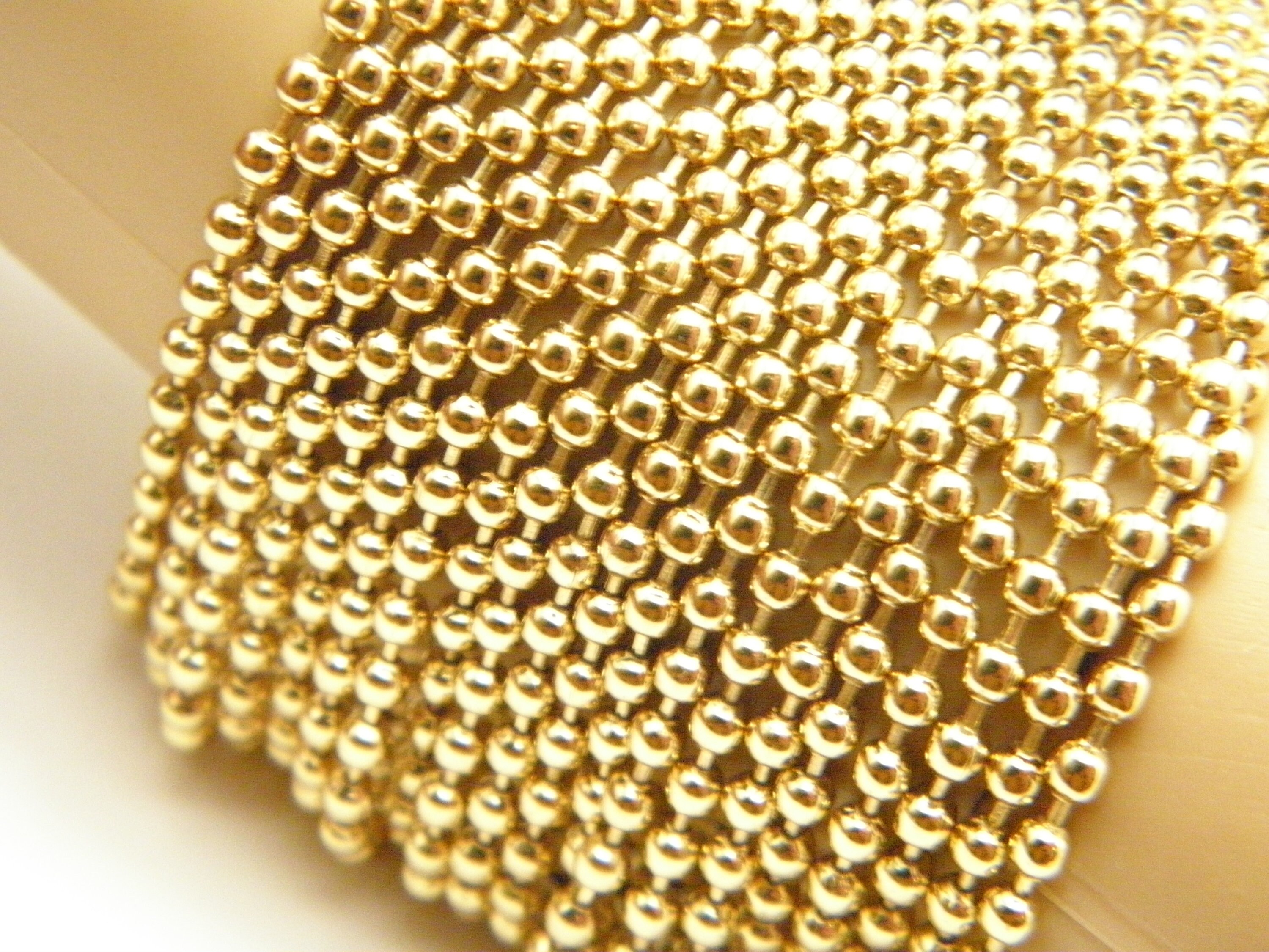 ヴィンテージ 9カラット ゴールド 19ストランド ポップコーン ラップ