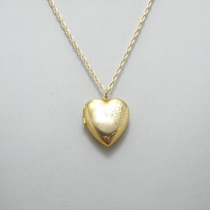 Antique 9ct Gold BF Large Heart Locket Pendant Necklace 18 Inch Twist Chain c1910 8g