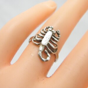 Handmade Sterling Silver Scorpion Toe Ring Band