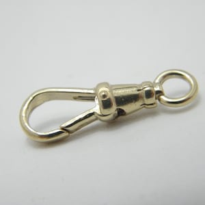 Victorian 9ct Gold Large Albert Swivel Dog Clasp for Necklace, Bracelet, Watch Chain 19mm