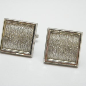 Vintage Sterling Silver Large Heavy Pair Of Cuff Links c1980 Cufflinks