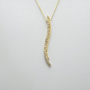 Vintage 9ct Gold Alexandrite Snake Pendant Necklace 18 20 Inch Curb Chain