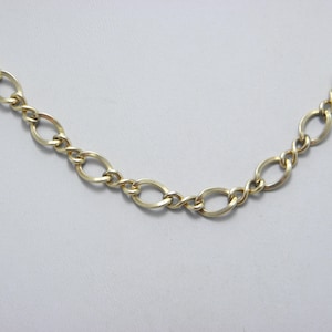 Vintage 12ct Gold GF Heavy Mariner Chain Necklace 18 Inch c1950 Quality Diamond Cut