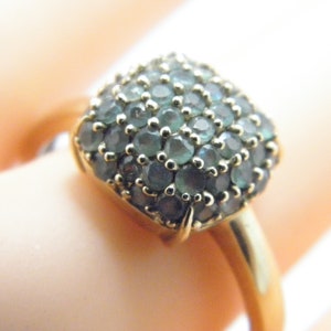 Bague vintage en alexandrite lourde de 1,25 carat, taille V 1/2 (taille américaine 11)