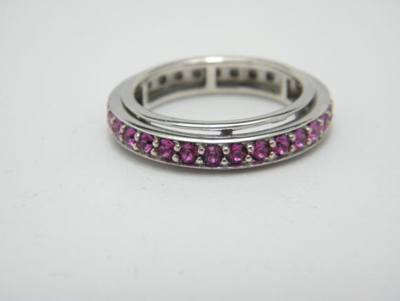 Custom Sterling Silver Ruby Spinner Fidget Ring B… - image 5
