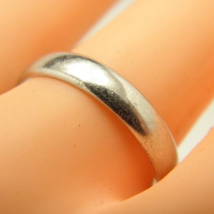 Vintage 950 Palladium Wedding Band Ring 4.1mm Size U (US Size 10.25)