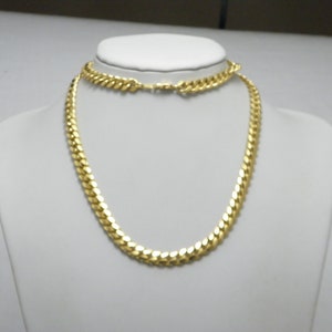 Vintage 9ct Gold RG Massive Cuban Curb Necklace 28 Inch Heavy 93g