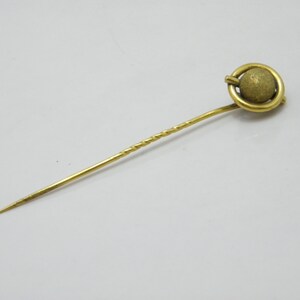 Vintage 8ct Gold Heavy Sputnik Tie Lapel Cravat Stock Pin c1930 German