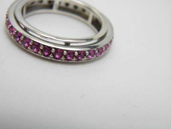 Custom Sterling Silver Ruby Spinner Fidget Ring B… - image 7