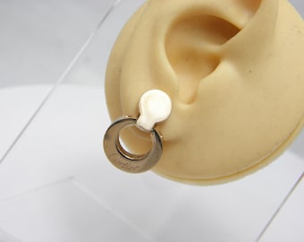 Vintage 18ct Rose Gold Cartier Hoop Dangle Earrings (Pair) 25mm c1980 Heavy 10g