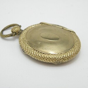 Antique 9ct Gold BF Locket Pendant Unusual Triple Compact Design High Quality c1870