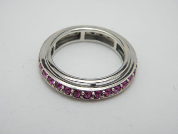 Custom Sterling Silver Ruby Spinner Fidget Ring B… - image 6