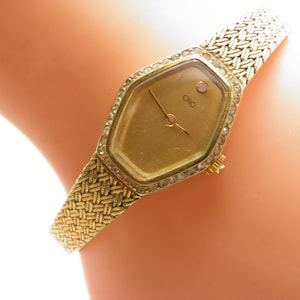 Vintage Ciro 18ct Gold Diamond Wristwatch 17 Jewels Swiss c1960s Good Working Condition