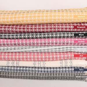 Bedspread, Striped Throw, Turkish Blanket, Bridesmaid Gifts, Throw Blankets for Couch, 71&quot;x95&quot; Cotton Throw, Christmas Gift Tags,