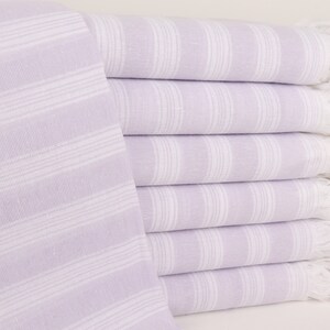 Bridesmaid Gifts, Personalized Gift for him, Lilac Towel, Striped Towel, 40x71 Inches Personalized Bridesmaid Gift, Sauna Towel,