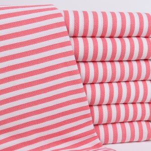 Striped Towel, Personalized Gifts, Wedding Gift, 40&quot;x71&quot; Vermilion Cotton Towel, Monogrammed Beach Towel, Valentines Gift,