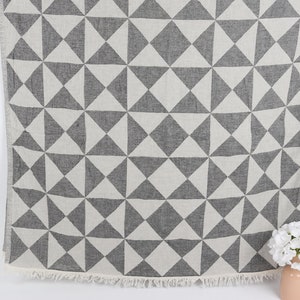 Personalized Towel, Personalized Gift for him, Black Towel, Geometric Towel, 40x71 Inches Bride Beach Towel, Hotel Towel, Warm Towel,