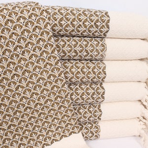 Turkish Hand Towel, Monogram Hand Towel, Floral Design Tea Towel, 18x34 Inches Mustard Cotton Tea Towel, Wedding Favors, Unique Gift,