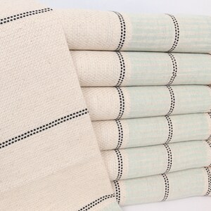 Wedding Gift, Turkish Hand Towel, 20x40 Inches Mint Linen Hand Towel, Wedding Favors, Gift Towel, Striped Tea Towel, Home Decor Gifts,