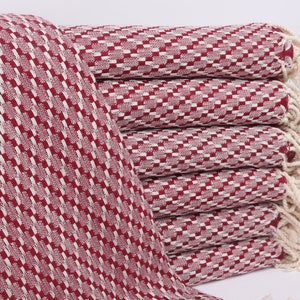 Embroidered Beach Towel, Turkish Towel, Burgundy Towel, Geometric Towel, 40x67 Inches Bridesmaid Beach Towel, Gym Towel, Sarong Towel,