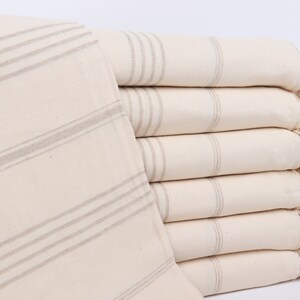 Turkish Towel, Wedding Favors for Guests, Beige Towel, Striped Towel, 40x71 Inches Linen Towel, Bachelor/Bachelorette Party Favors,