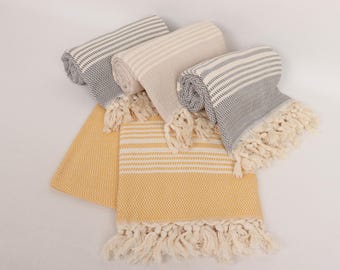 Personalized Towel, Turkish Cotton Towel, Housewarming Gift, Holiday Towel, Wedding Gift Towel, Gift For Her, Beach Towel, Bride Party Gift