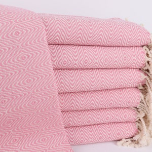 Bridal Shower Gift, Bridesmaid Gift Towel, 40x71 Inches Pink Cotton Towel, Wedding Gifts Towel, Bridal Party Gifts,