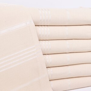 Turkish Towels Beach, Turkish Beach Towel, Bright Cream  Towel, Striped Towel, 40x71 Inches Linen Towel, Wedding Gift Ideas, Yoga Towel,