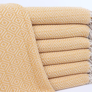Personalized Gift, Personalized Gift for her, Mustard Towel, Diamond Towel, 40x71 Inches Bachelor/Bachelorette Party Favors, Yoga Towel,