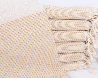 Personalized Towels, Turkish Bath Towel, Mustard Towel, Linen Towel, 40x71 Inches Name Beach Towel, Bathroom Towel, Sarong Towel,
