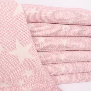 Personalized Gifts, Custom Blanket, 48x50 Inches Pink Cotton Blanket, Throw Blanket Couch, Star Design Blanket, Boyfriend Christmas Gift,