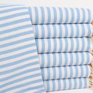 Bachelorette Party Gifts, Bachelorette Gifts, Striped Towel, Bachelorette Party Gift, 40&quot;x71&quot; Blue Cotton Towel, Home Gift,