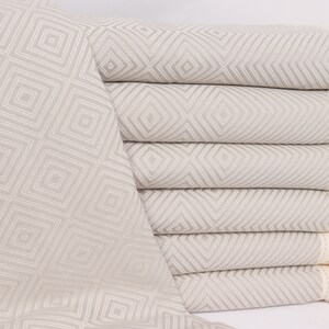 Turkish Blanket, 79x91 Inches Beige Cotton Throw, Monogram Blanket, Diamond Throw, Woven Blanket, Merry Christmas Gifts,