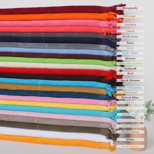 Personalized Turkish Towel, Striped Terry Towel, Turkish Bath Towel, Personalized Gifts, 36&quot;x71&quot; Cotton Towel, Girl Trip Party Favor,