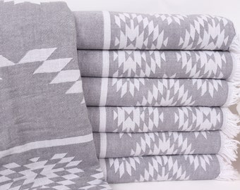 Kilim werfen, dunkelgrauer Baumwoll-Decke, 145x215 cm, Kelim-Decke, Kelim-Decke, Kelim-Decke, Kelim-Decke