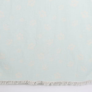 Handmade Gift, Paw Design Towel, 36&quot;x71&quot; Mint Cotton Towel, Housewarming Gift, Turkish Beach Towel, Valentines Day Gift Idea,
