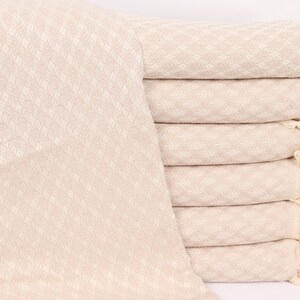 Custom Wedding Gifts, Monogram Blanket, 73x87 Inches Beige Cotton Throw, Bedspread, Floral Patterned Throw, Bridesmaid Gift,