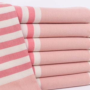Turkish Towel Beach, Monogrammed Beach Towel, Vermilion-Damson Towel, Striped Towel, 40x71 Inches Monogram Turkish Beach Towel,