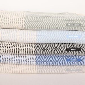 Cadeaux EVJF, cadeaux de mariage, jeté de canapé, couverture en losanges, couverture en coton de 71 x 79 pouces, cadeau de Noël petit ami,