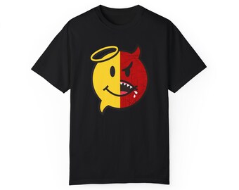 Two-Faced Emoji Comfort Colors T-Shirt